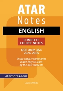 ATAR Notes: QCE English 3&4 (2024-2025)