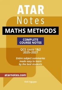 ATAR Notes: QCE Maths Methods 1&2 (2025-2027)