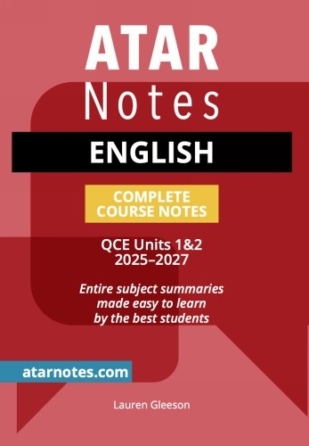 ATAR Notes: QCE English 1&2 (2025-2027)