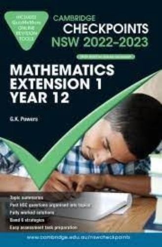 Checkpoints NSW Mathematics Extension 1 Yr 12 (2022-2026)
