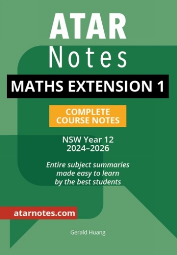 ATAR Notes: HSC Mathematics Extension 1 Year 12 (2024-2026)