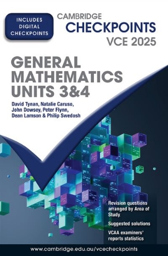 Checkpoints VCE General Maths 3&4 2025