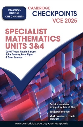 Checkpoints VCE Specialist Maths 3&4 2025