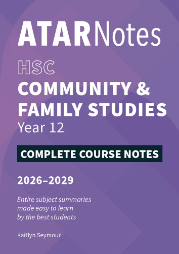 ATAR Notes: HSC Community & Family Studies Yr12 (2026-2029)