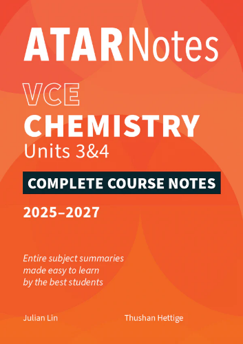 ATAR Notes: VCE Chemistry 3&4 (2025-2027)