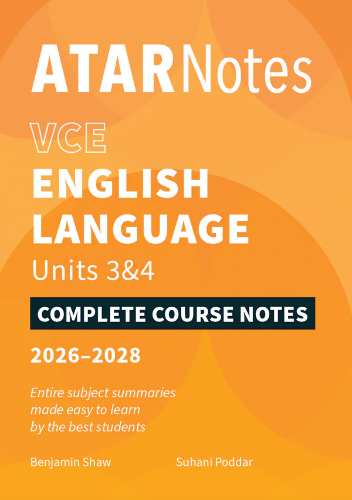 ATAR Notes: VCE English Language 3&4 (2026-2028)