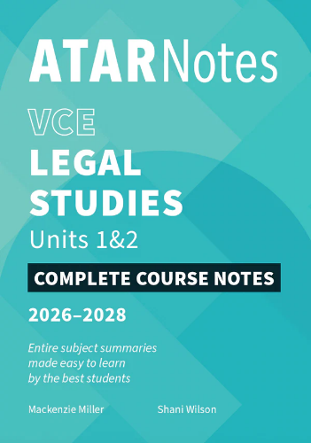 ATAR Notes: VCE Legal Studies 1&2 (2026-2028)