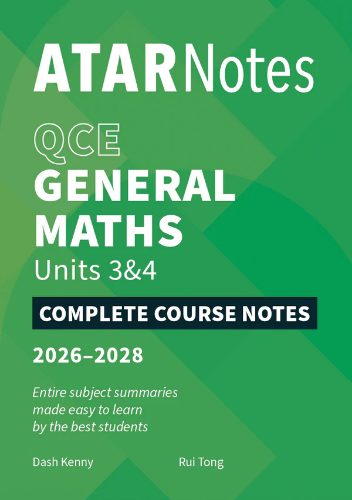 ATAR Notes: QCE General Maths 3&4 (2026-2028)
