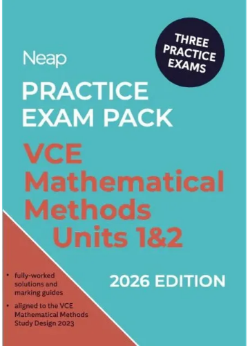 Neap Practice Exam Pack: VCE Maths Methods Units 1&2