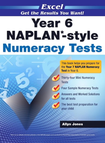 Excel NAPLAN*-style Numeracy Tests Year 6