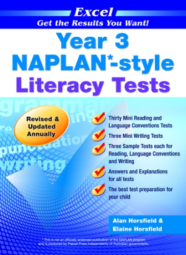 Excel NAPLAN*-style Literacy Tests Year 3