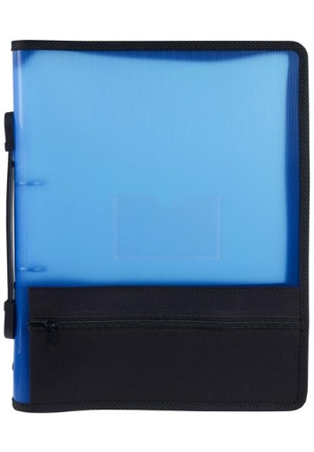 Binder A4 2O Ring 25mm Zipper Blue
