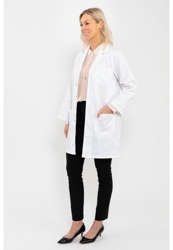 Laboratory Coat White Light Weight Polyviscose - 102cm Chest