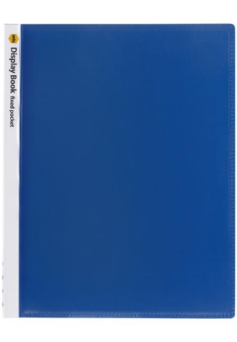 Display Book A4 40 Pocket Insert Cover Blue Non-Refillable