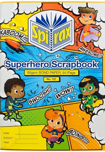 Scrapbook 335x245mm 64 Page 90gsm Superhero
