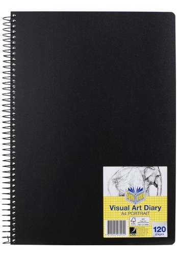 Visual Art Diary A4 60 Sheet 120 Page 110gsm Spirax