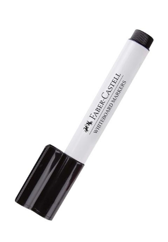 Whiteboard Marker Black Bullet Connector Faber