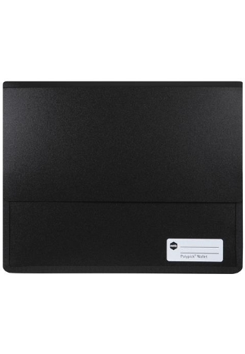 Document Wallet A4 Polypick Heavy Duty Black