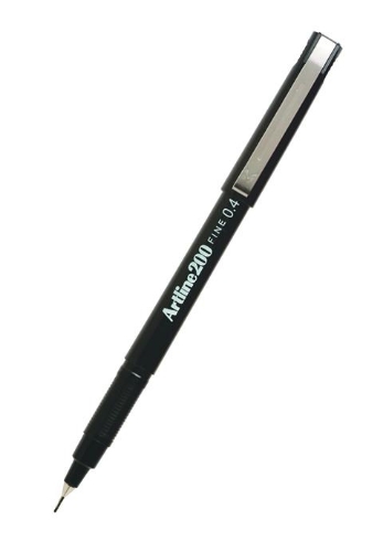 Pen Fineliner #200 0.4mm Black Artline