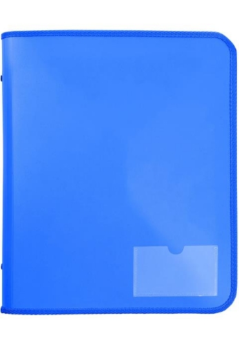Binder A4 2D 25mm Zipper Blue with Tech Case Marbig