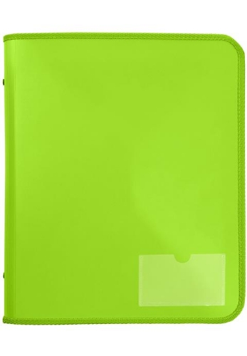 Binder A4 2D 25mm Zipper Lime with Tech Case Marbig