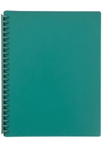 Display Book A4 20 Pocket Green Refillable