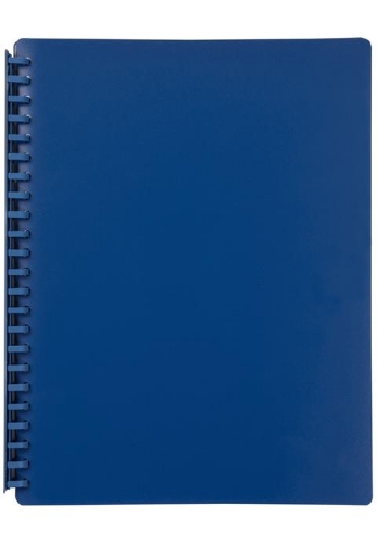 Display Book A4 20 Pocket Mid Blue Refillable