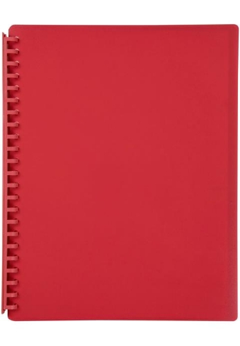Display Book A4 20 Pocket Red Refillable