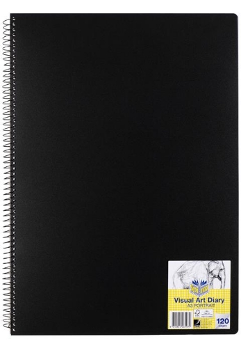 Visual Art Diary A3 60 Sheet 110gsm Spirax