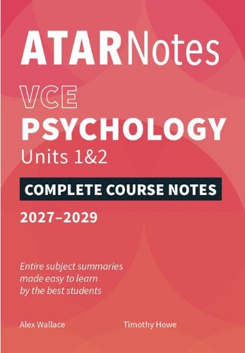 ATAR Notes: VCE Psychology 1&2 (2027-2029)