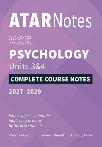 ATAR Notes: VCE Psychology 3&4 (2027-2029)